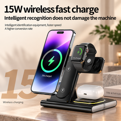 WanderS 3-in-1 Foldable Samsung Wireless Charger 15W