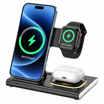 WanderS 3-in-1 Foldable Samsung Wireless Charger 15W