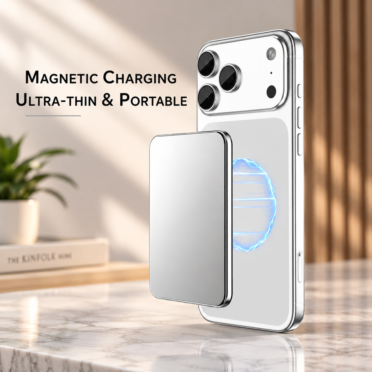WanderS 10000mAh Ultra-Thin Magnetic Power Bank