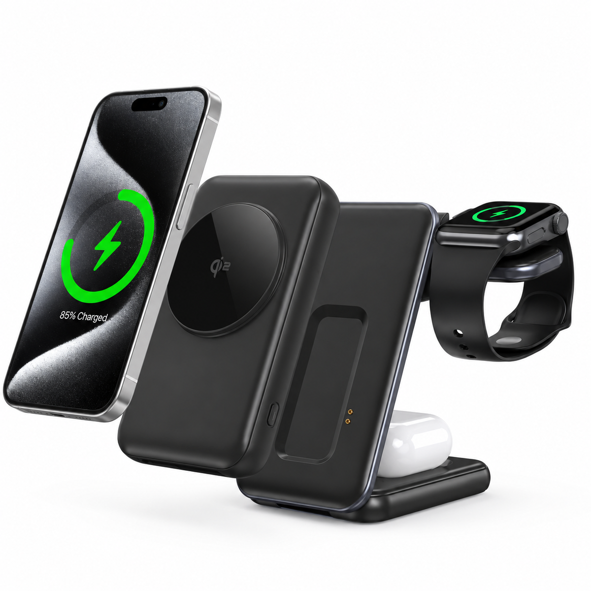 WanderS 2-in-1 Wireless Charging Base