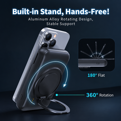 WanderS 10000mAh 15W Cooling Magnetic Power Bank