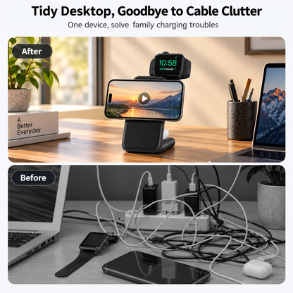 WanderS 3-in-1 Wireless Charging Dock