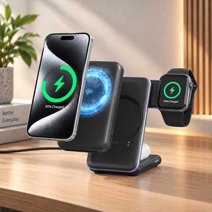 WanderS 3-in-1 Wireless Charging Dock