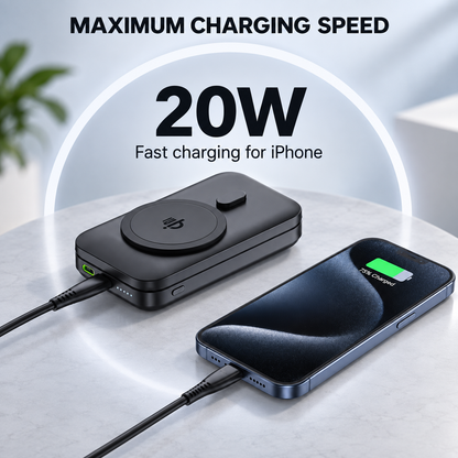 WanderS 10000mAh 3-in-1 Foldable MagSafe Power Bank