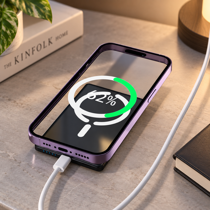 WanderS 10000mAh Aluminum Alloy Magnetic Wireless Power Bank