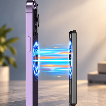 WanderS 10000mAh Aluminum Alloy Magnetic Wireless Power Bank
