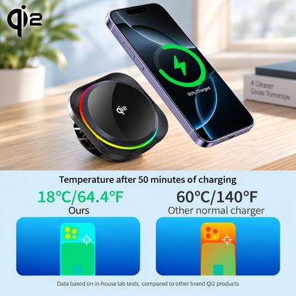 WanderS Qi2 15W Semiconductor-Cooled Car Wireless Charger