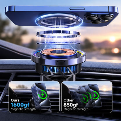 WanderS Semiconductor-Cooled Car Wireless Silicone face Charger