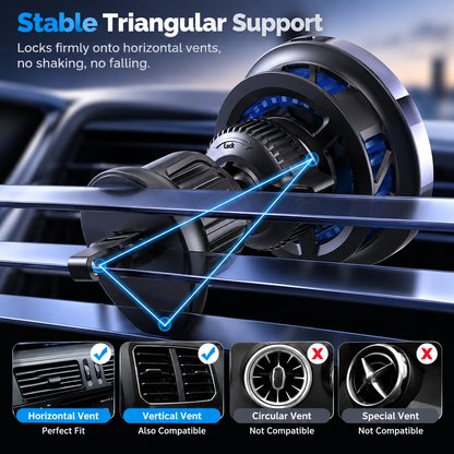 WanderS Semiconductor-Cooled Car Wireless Tempered Glass face Charger