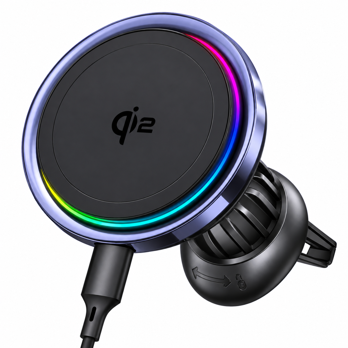 WanderS Semiconductor-Cooled Car Wireless Tempered Glass face Charger