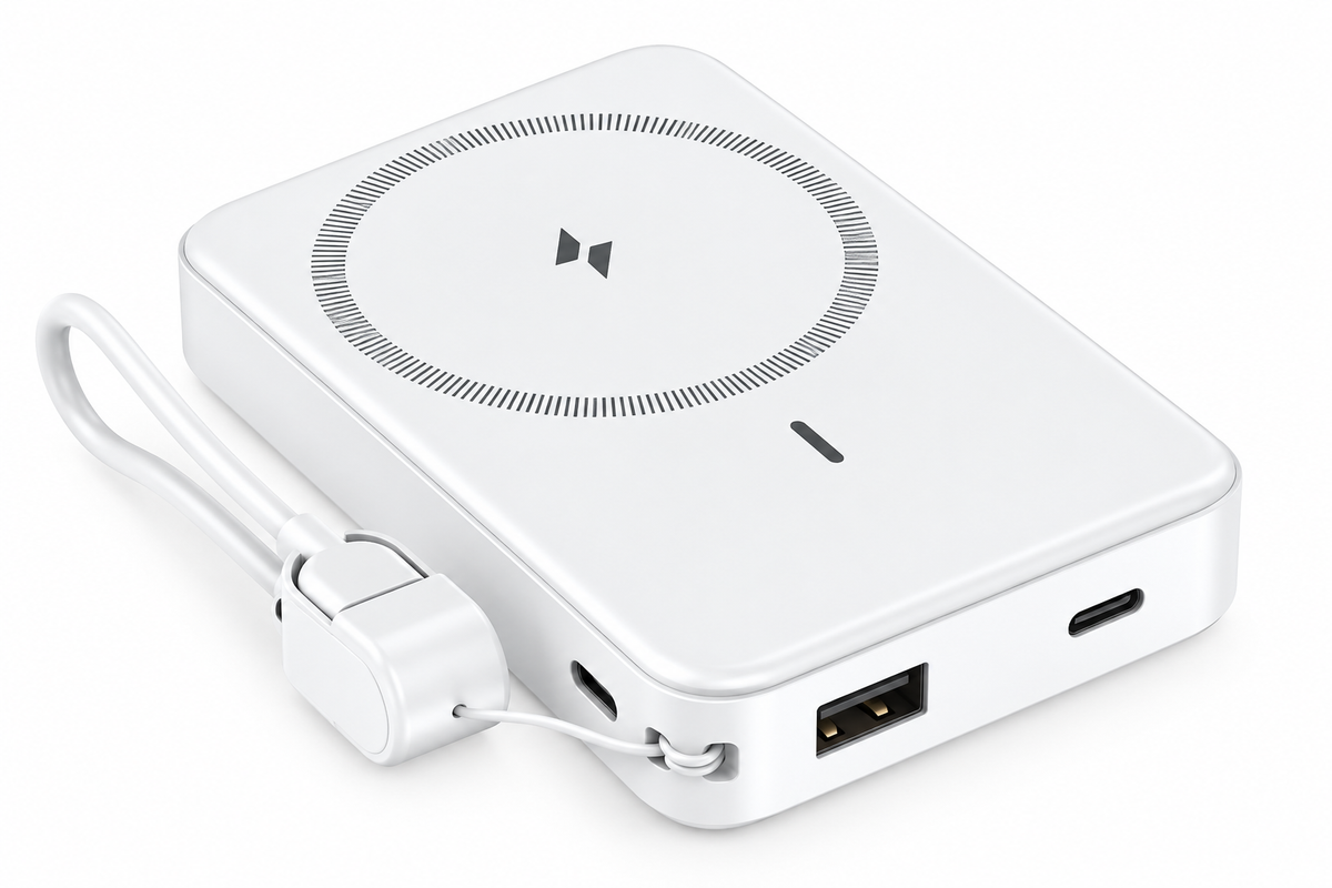 WanderS 10000mAh Magnetic Power Bank with Digital Display