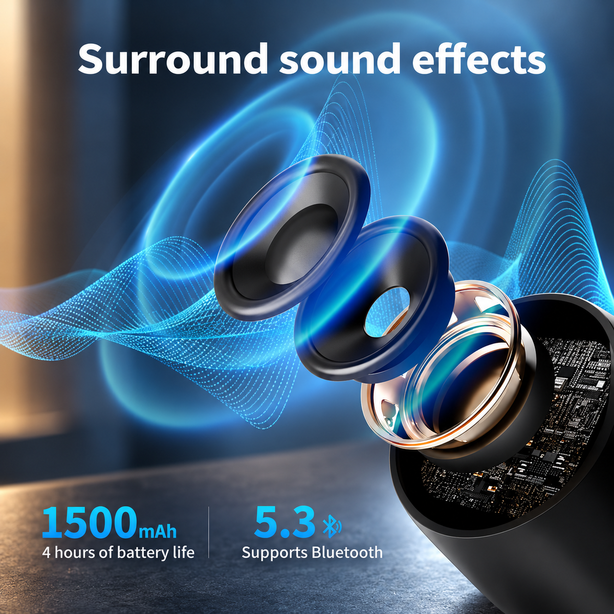 WanderS 3-in-1 15W Max Bluetooth Speaker Wireless Charger