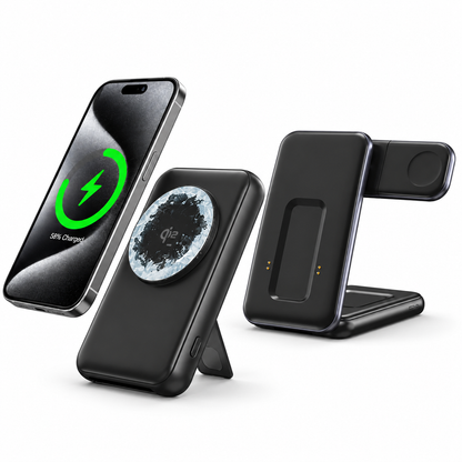 WanderS 10000mAh 15W Cooling Magnetic Power Bank + Charging Dock Set