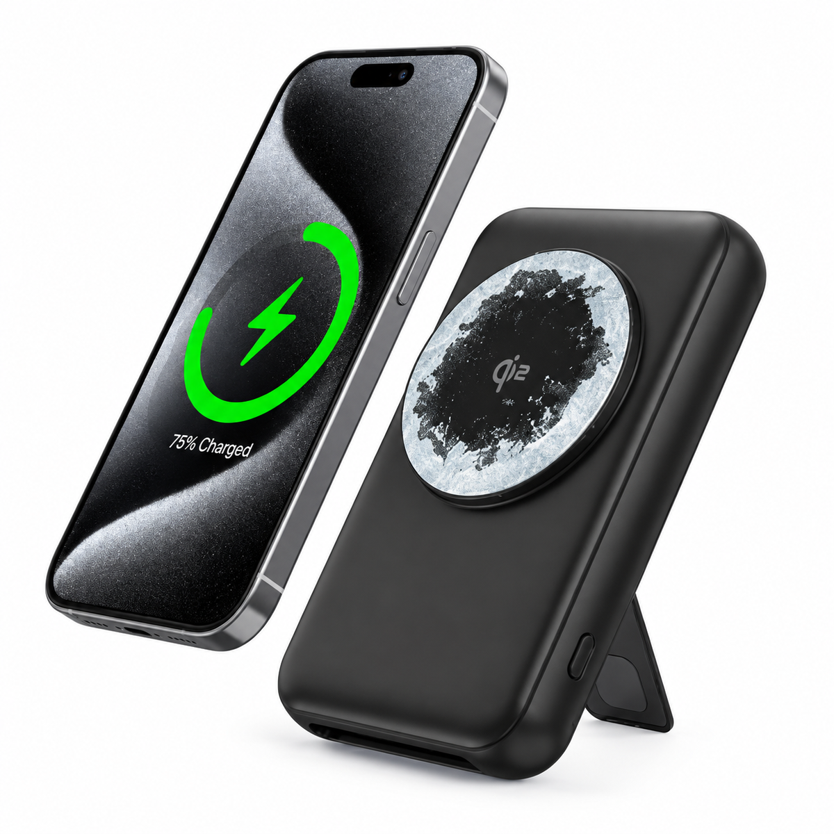 WanderS 10000mAh 15W Cooling Magnetic Power Bank + Charging Dock Set
