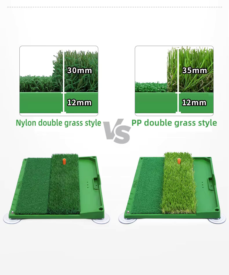 WanderS Indoor Golf Swing Mat Odorless Practice Hitting Golf Mat With Ball Tray