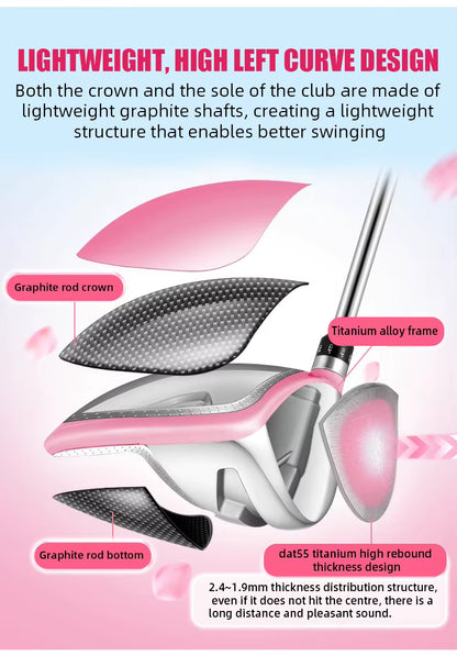 WanderS Custom Women Titanium Golf Clubs Driver Adjustable Golf Driver With
