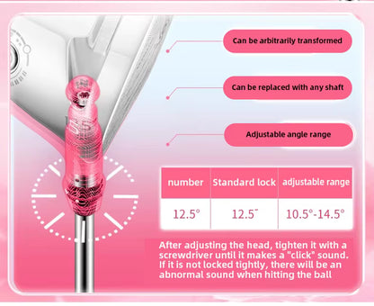 WanderS Custom Women Titanium Golf Clubs Driver Adjustable Golf Driver With