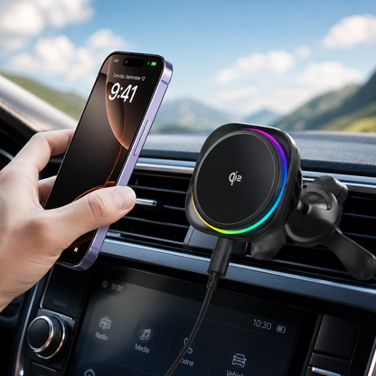 WanderS Qi2 15W Semiconductor-Cooled Car Wireless Charger