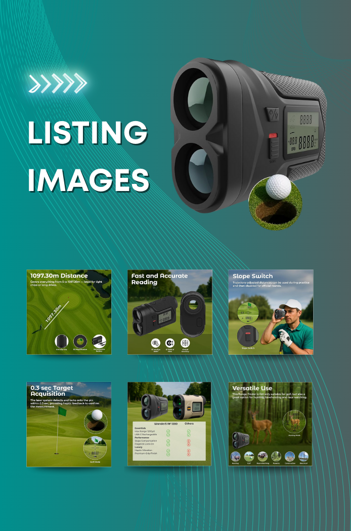 WanderS Laser Golf Rangefinder 1097m