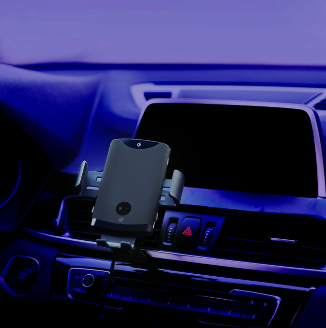 WanderS 15W Car Wireless Charger with Illuminated Logo
