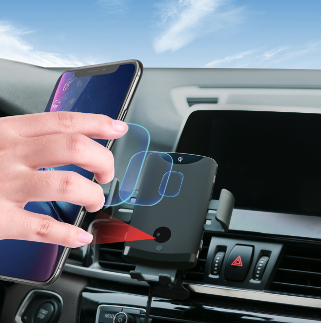 WanderS 15W Car Wireless Charger with Illuminated Logo