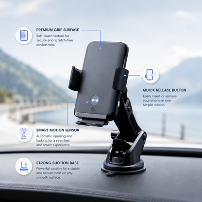 WanderS 15W Car Wireless Charger with Illuminated Logo
