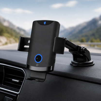 WanderS 15W Car Wireless Charger with Illuminated Logo