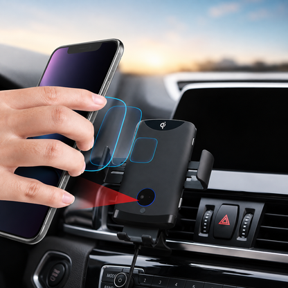 WanderS 15W Car Wireless Charger with Illuminated Logo