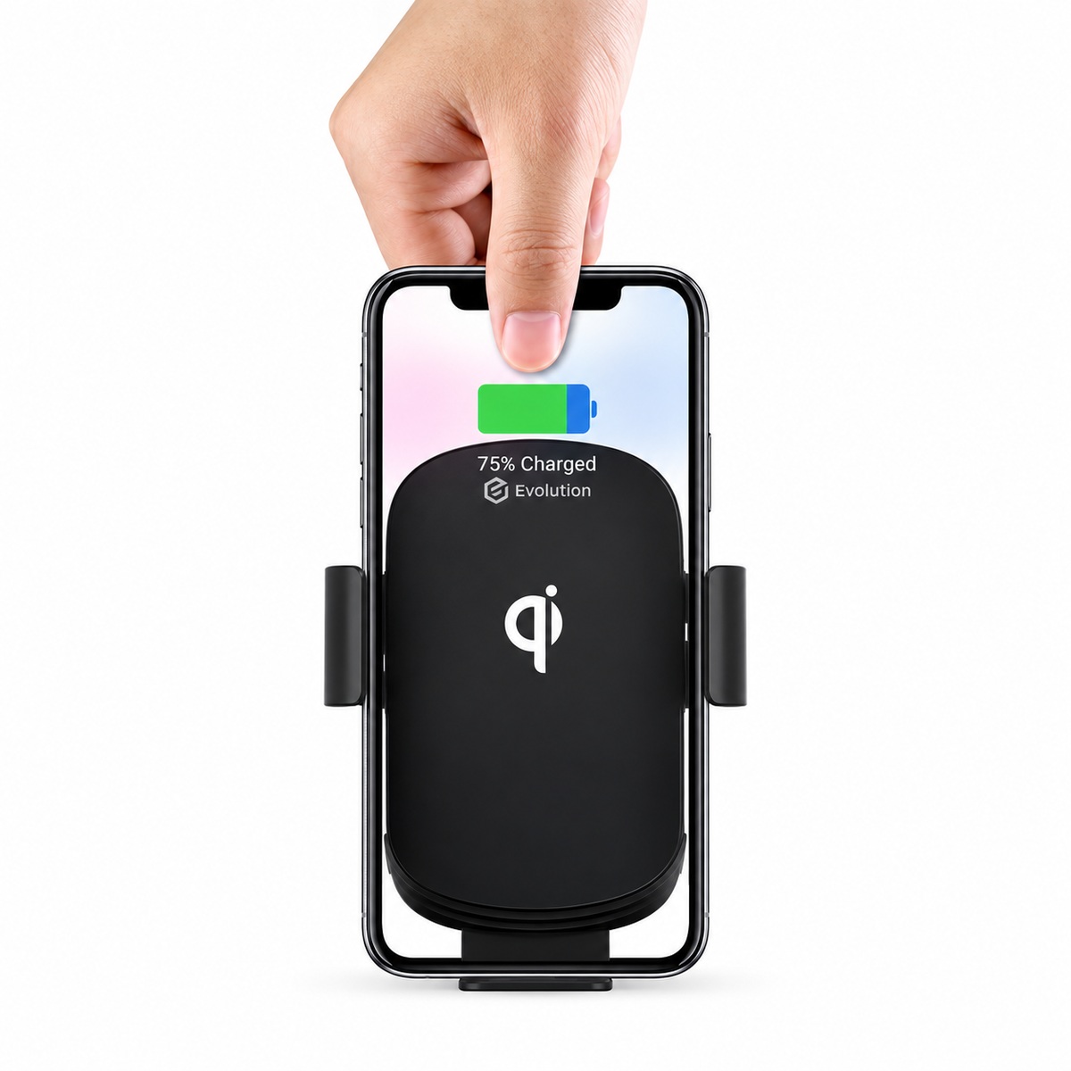 WanderS 15W Dual-Coil Car Wireless Charger