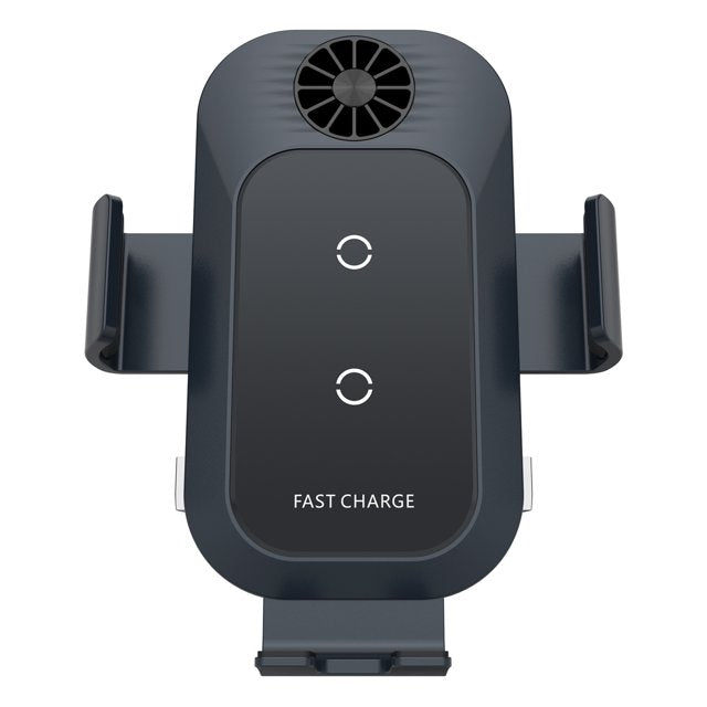 WanderS 15W Cooling Fan Dual-Coil Car Wireless Charger