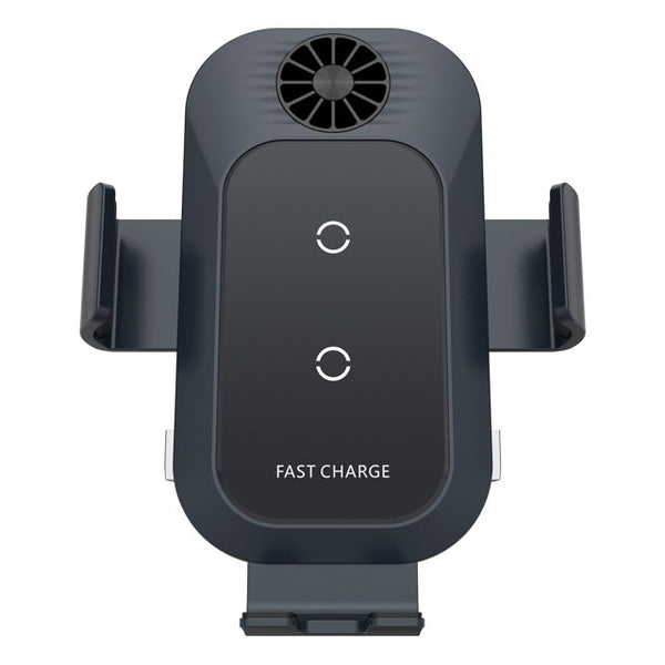 WanderS 15W Cooling Fan Dual-Coil Car Wireless Charger