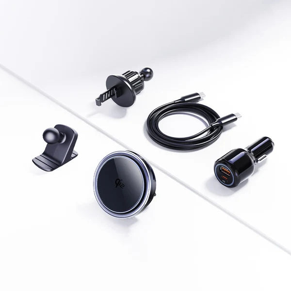 WanderS Semiconductor-Cooled Car Wireless Tempered glass face Charger