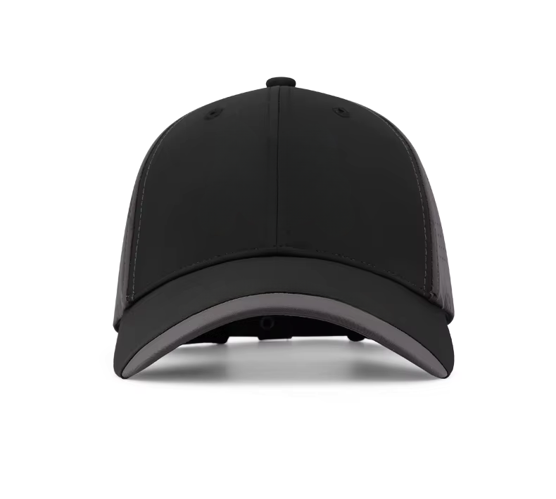 WanderS Luxury Custom Mens Front Golf Cap 3D Logo Black Golf Cap