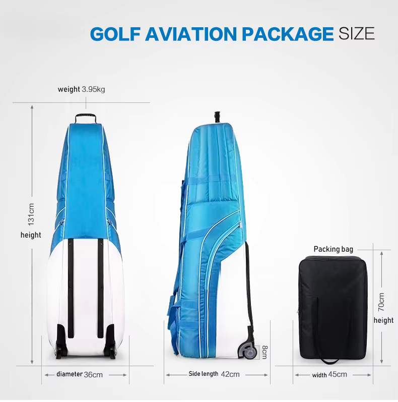 WanderS Soft-Sided Golf Bag Travel Case Flight Waterproof Light Weight Golf Travel Bag