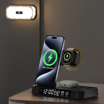 WanderS 3-in-1 Foldable Wireless Charger with RGB Night Light