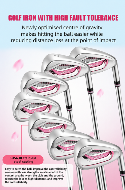 WanderS Women Golf Clubs Complete Set Pink Full Golf Club Set With Bag