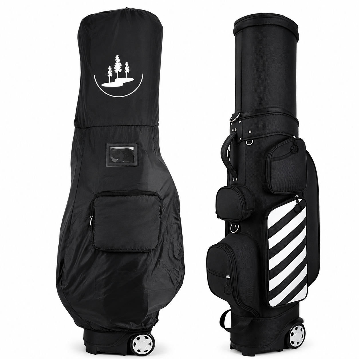 WanderS Women Golf Bags With Wheels Fashion/cooler Pocket