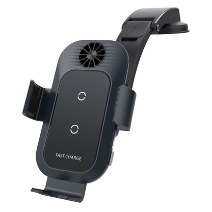 WanderS 15W Cooling Fan Dual-Coil Car Wireless Charger