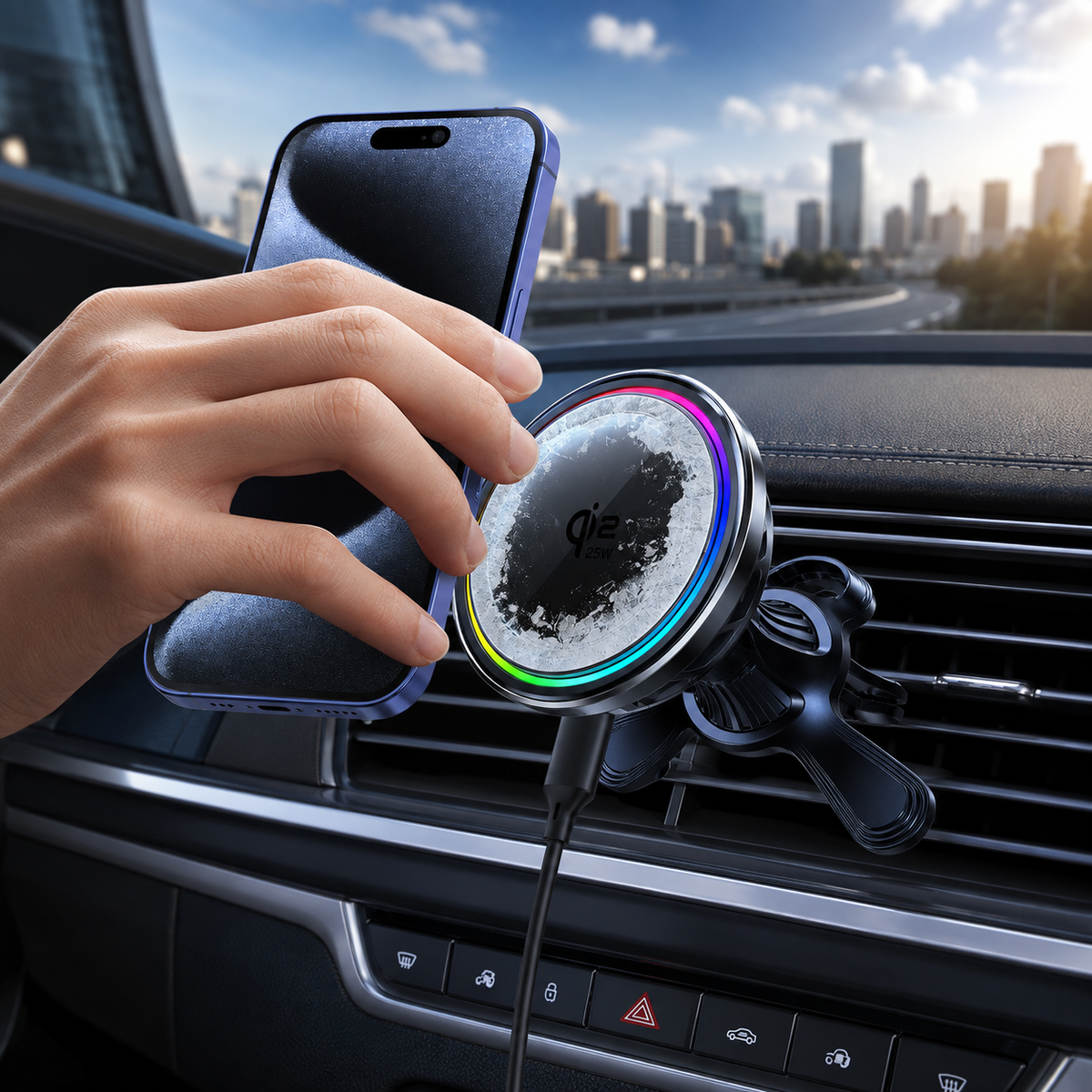 WanderS Semiconductor Cooled Car Wireless Charger Qi2 15W & Qi2 25W