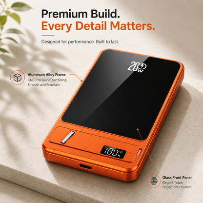 WanderS 5000mAh Ultra-Thin Magnetic 20W Power Bank