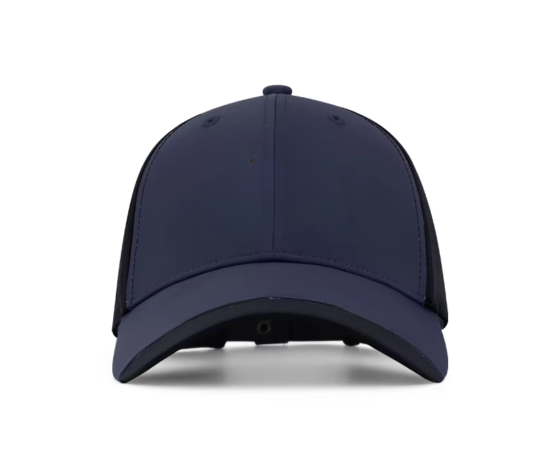 WanderS Luxury Custom Mens Front Golf Cap 3D Logo Black Golf Cap