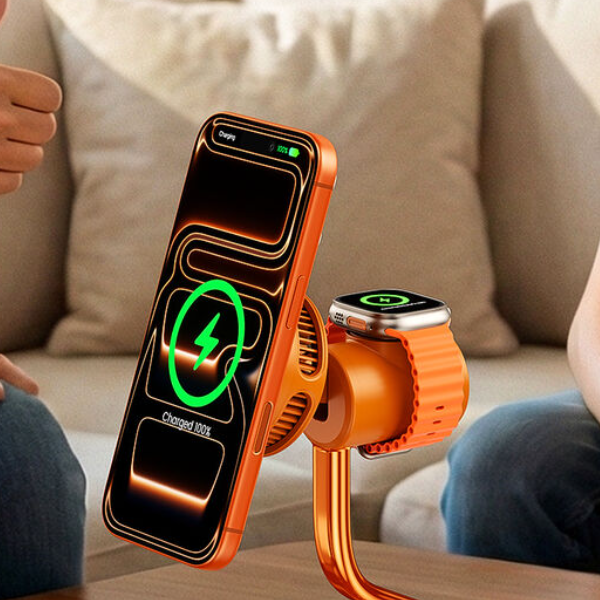 WanderS 3-in-1 Qi2.2 25W Cooling Magnetic Wireless Charger