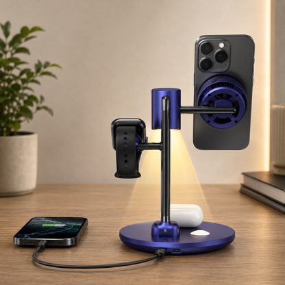 WanderS 4-in-1 Qi2 15W Cooling Wireless Charger