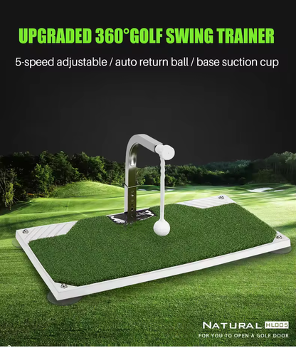 WanderS Golf Swing Trainer 360 Rotation Golf Swing Mat Practice Trainer