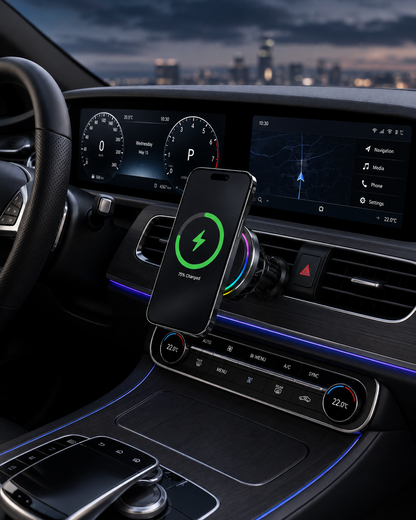 WanderS Semiconductor-Cooled Car Wireless Silicone Face Charger