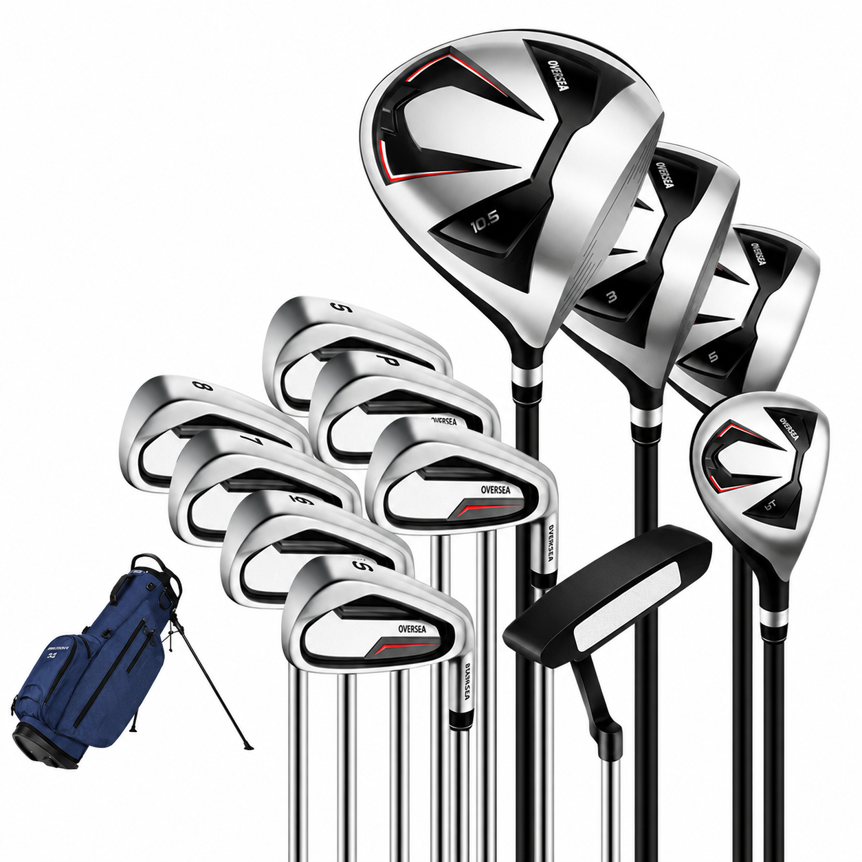 WanderS Oem Golf Club Manufacturers Custom Left Hand Right Hand Golf Club Beginners Men Golf Clubs Complete Set by WanderS