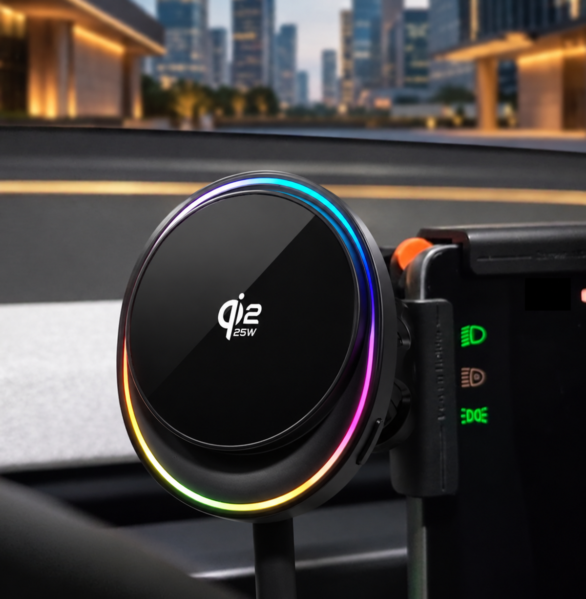Wanders Qi2.2 25W Air-Cooled Magnetic Car Wireless Charger With  Aluminum Alloy Frame