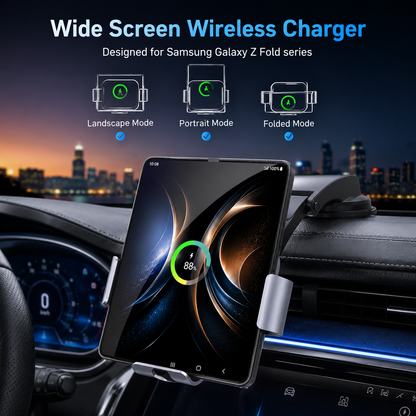 WanderS 15W Samsung Z Fold Car Wireless Charger with Ambient Light