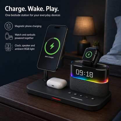 WanderS 4-in-1 15W Max Foldable Wireless Charger