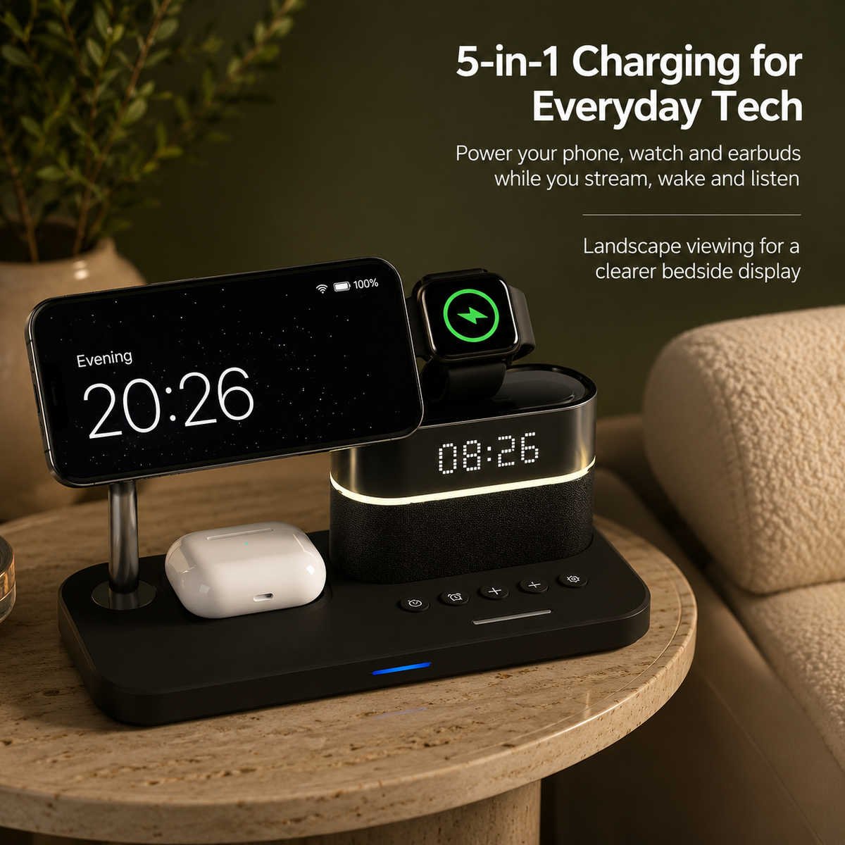 WanderS 4-in-1 15W Max Foldable Wireless Charger